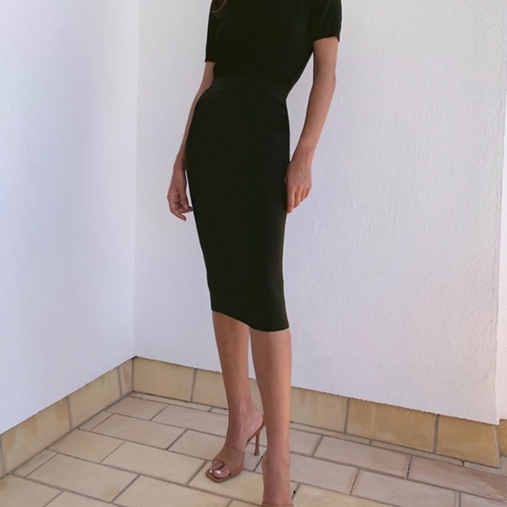 Babaton Sculpt Knit Tube Skirt